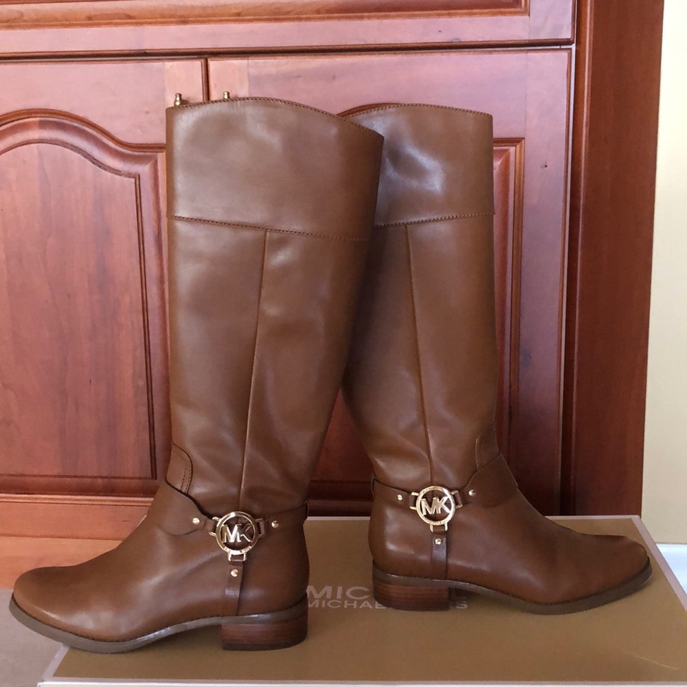 Michael Kors brown riding boots